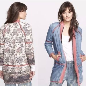 Free People Reversible Quilted Jacket size XS